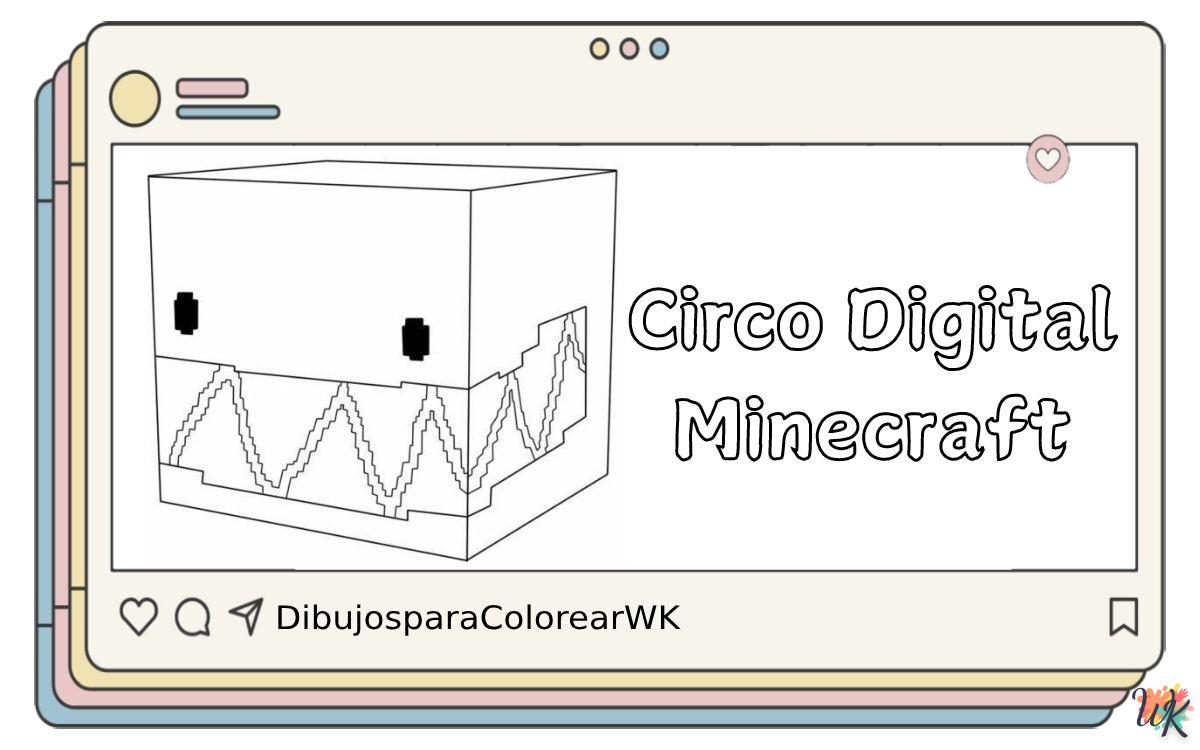 11 Dibujos Para Colorear Circo Digital Minecraft