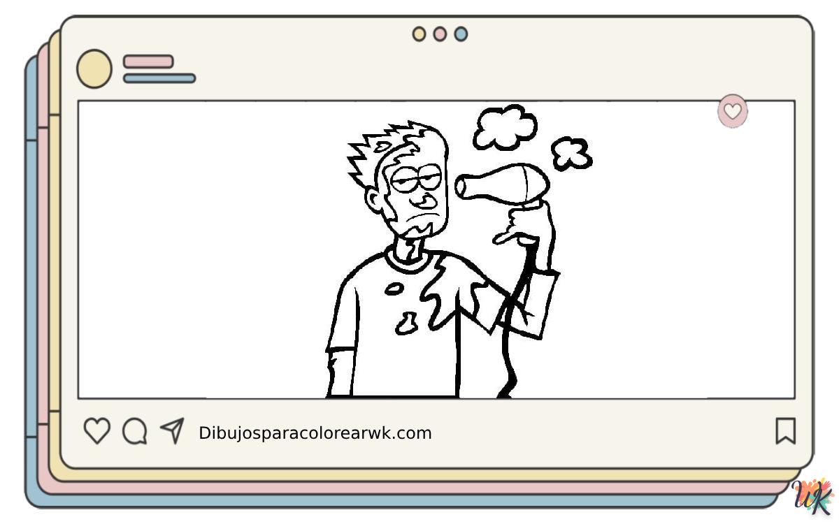 Día de las bromas de abril 6 74 Dibujos Para Colorear Día de las bromas de abril