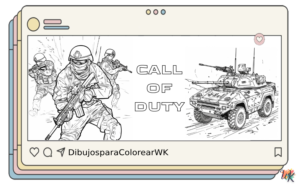 40 Dibujos Para Colorear Call Of Duty