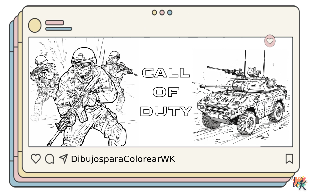 Call Of Duty 4 40 Dibujos Para Colorear Call Of Duty