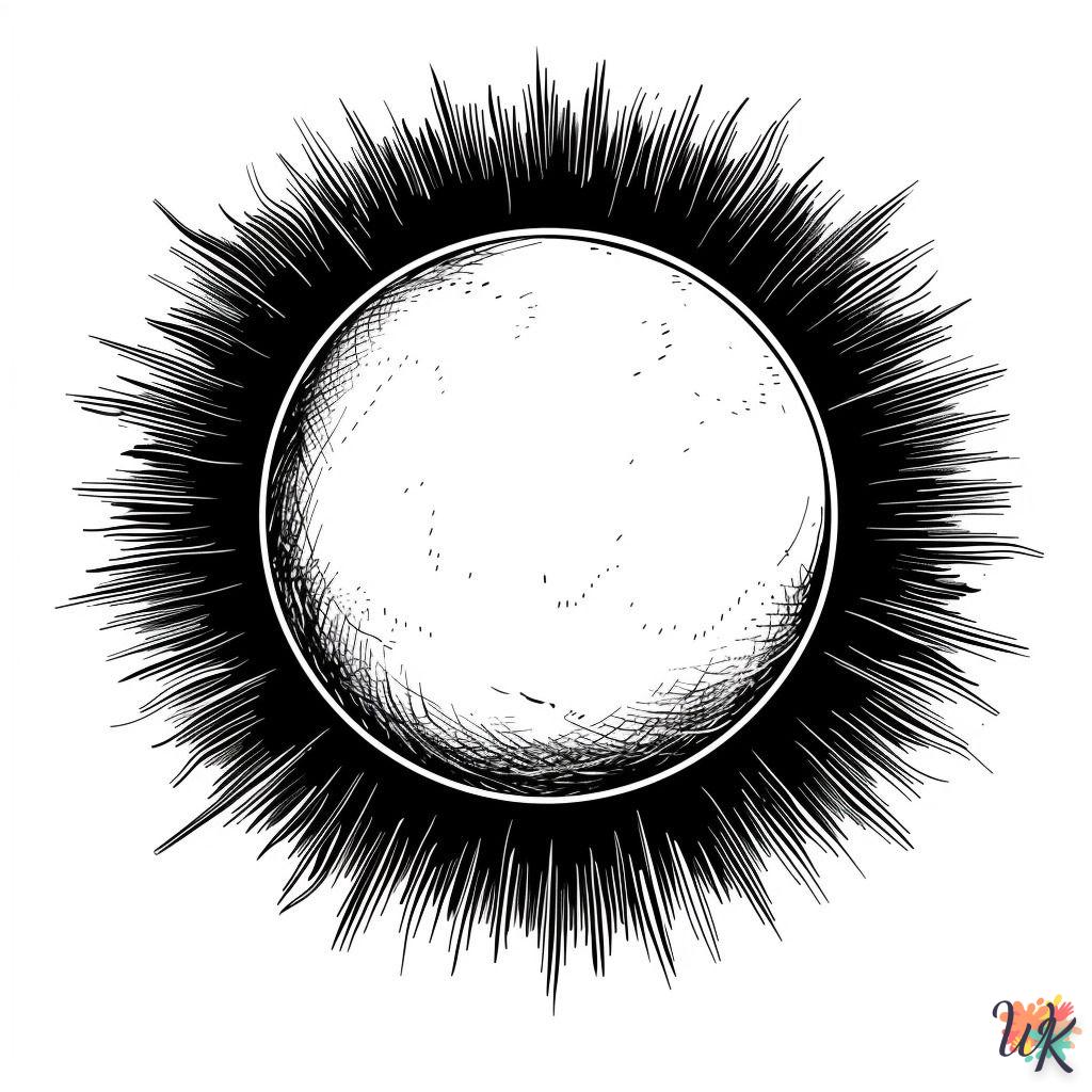 Dibujos Para Colorear Eclipse solar