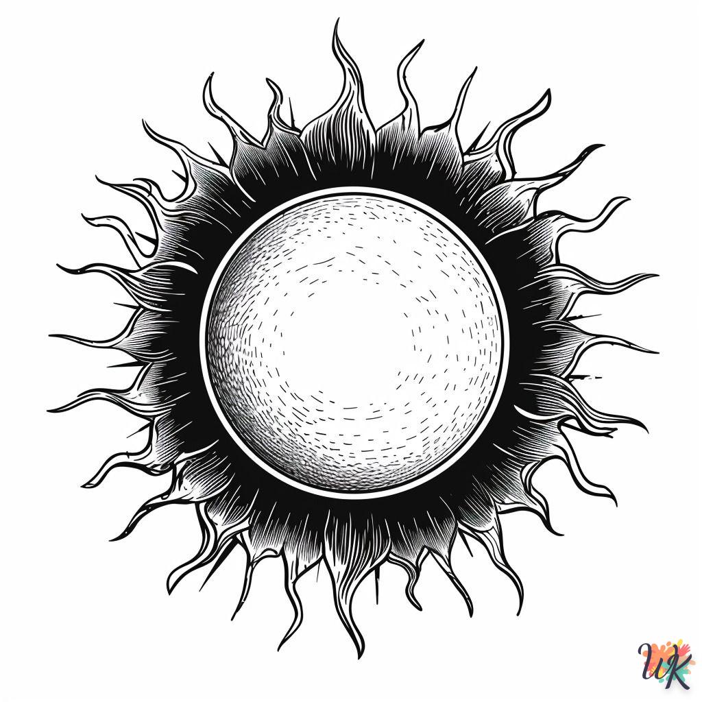 Dibujos Para Colorear Eclipse solar