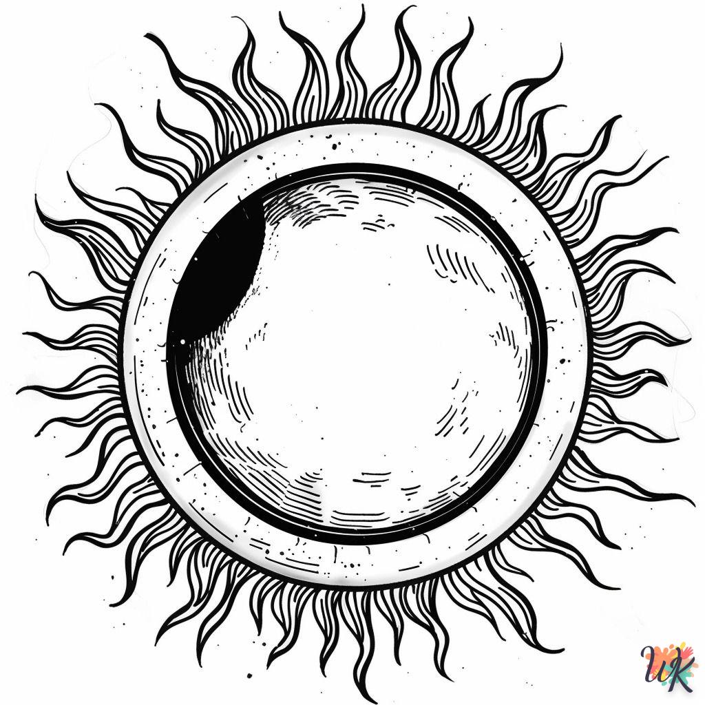 Dibujos Para Colorear Eclipse solar