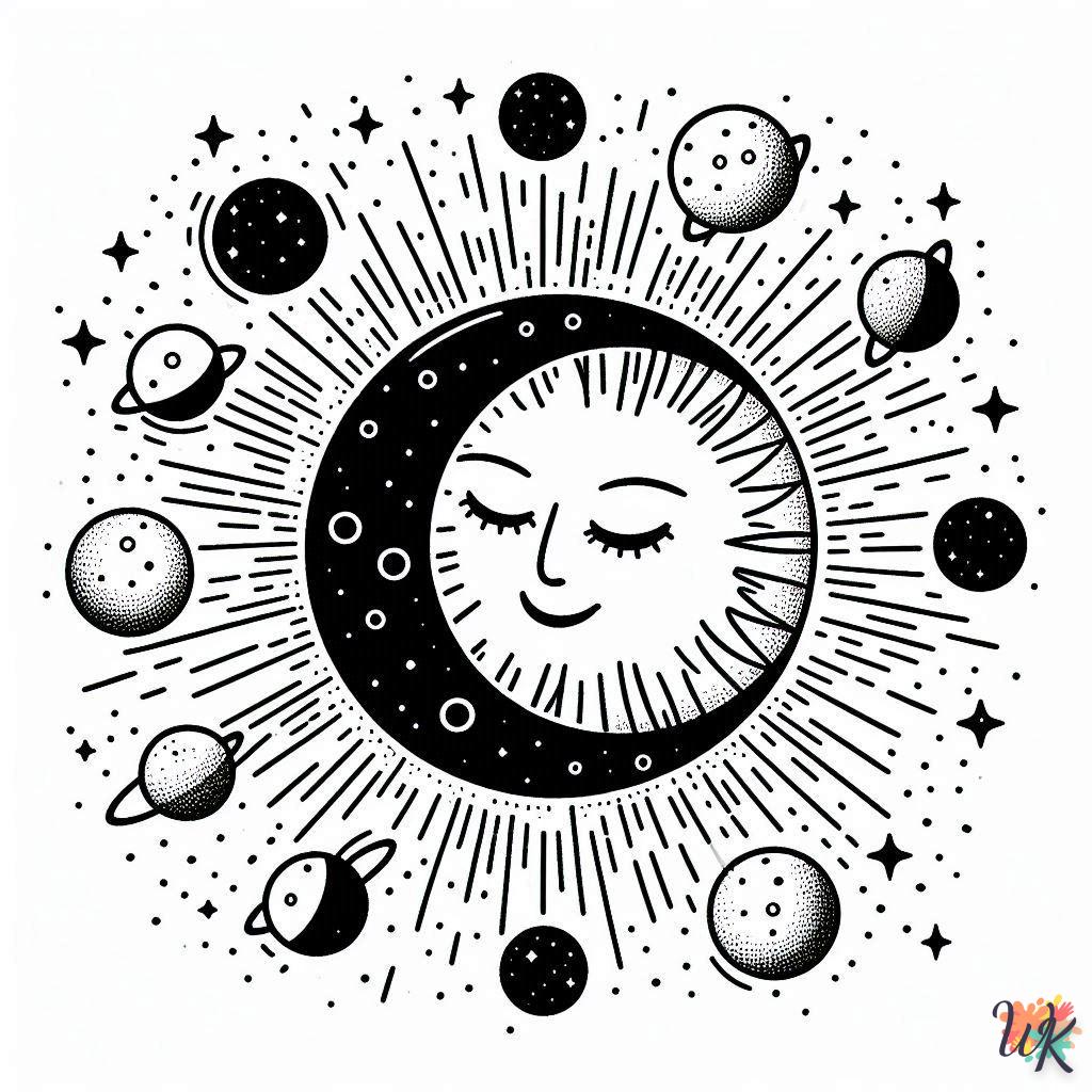 Dibujos Para Colorear Eclipse solar