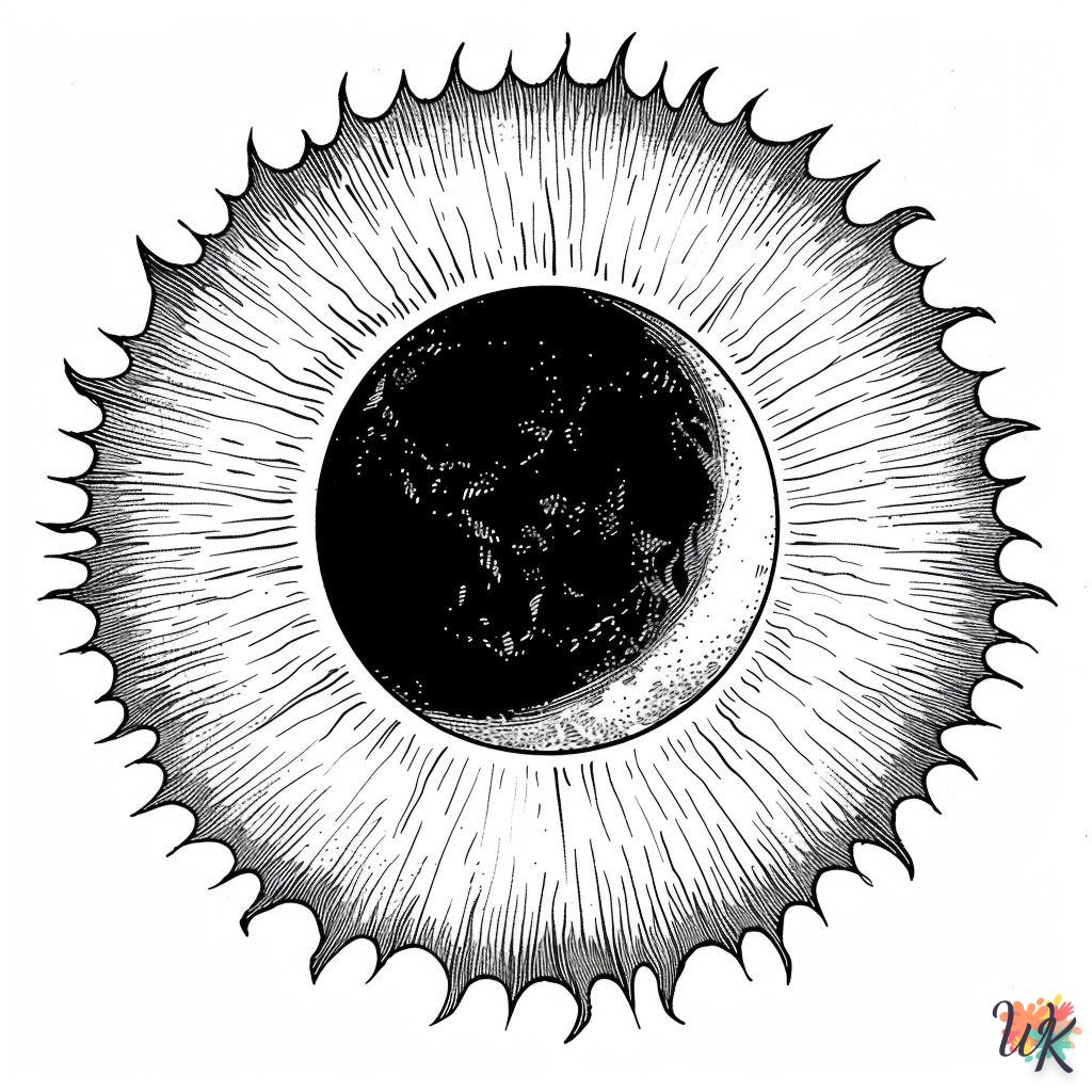 Dibujos Para Colorear Eclipse solar