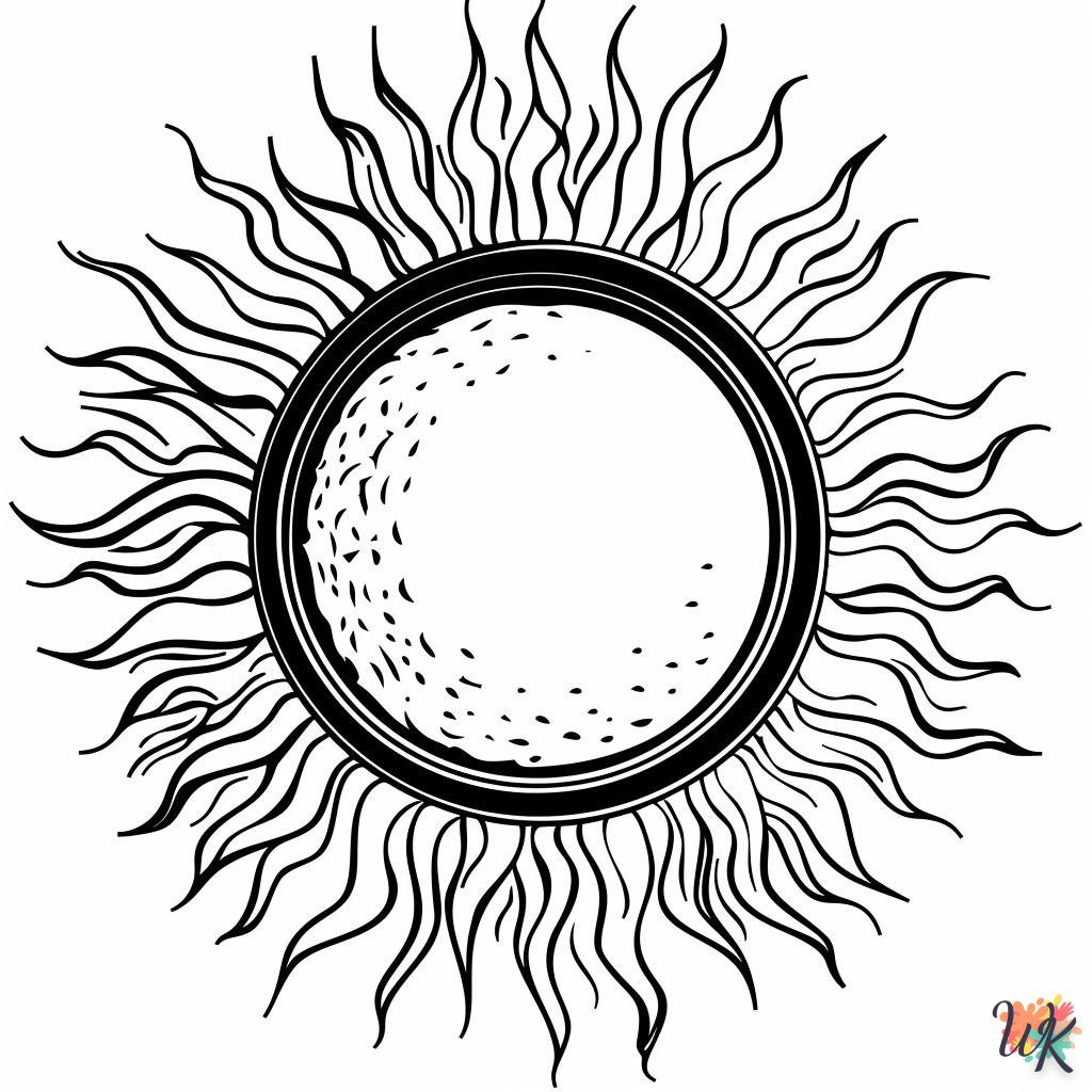 Dibujos Para Colorear Eclipse solar