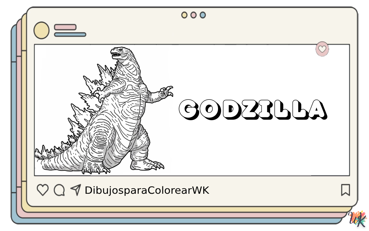 Godzilla 4 45 Dibujos Para Colorear Godzilla