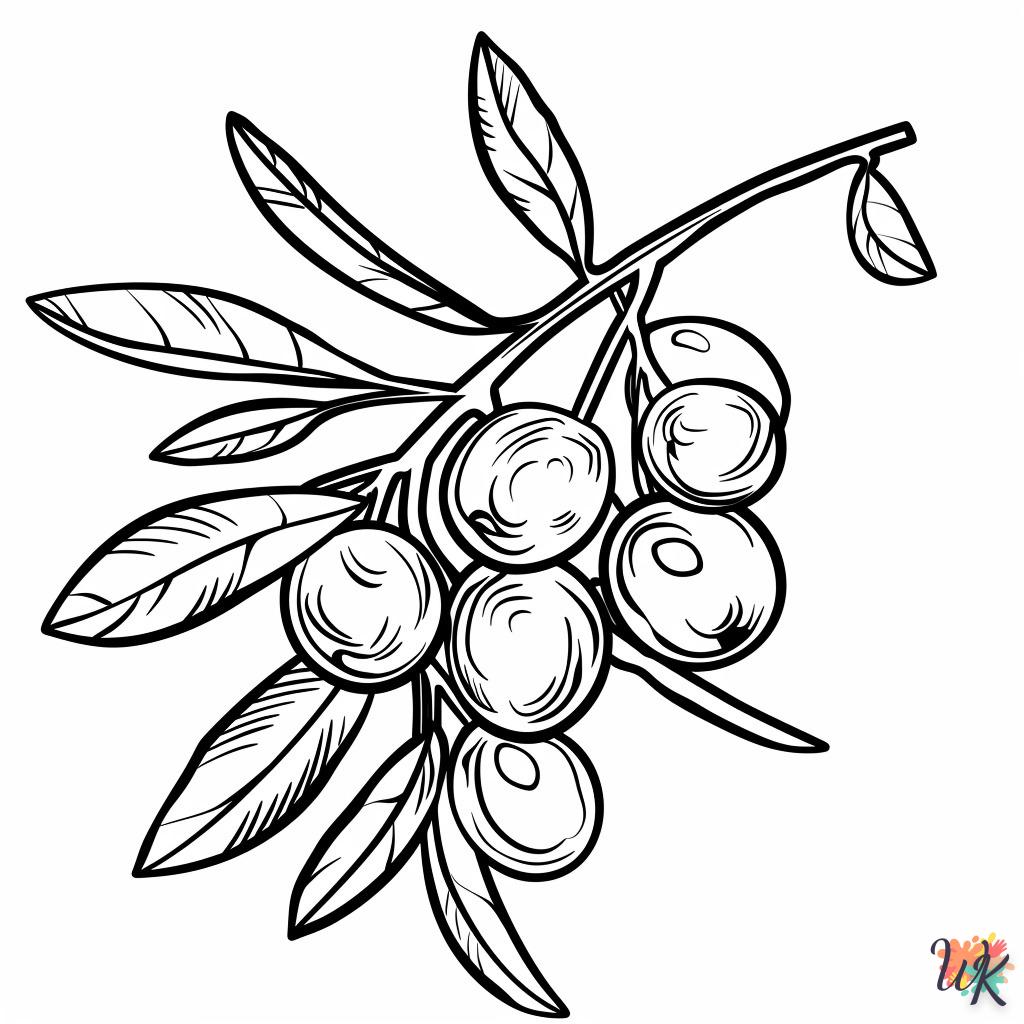 Dibujos para Colorear Aceituna