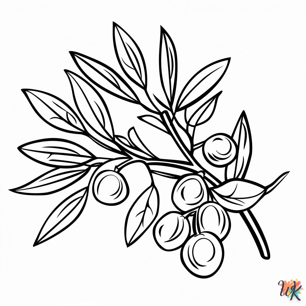 Dibujos para Colorear Aceituna