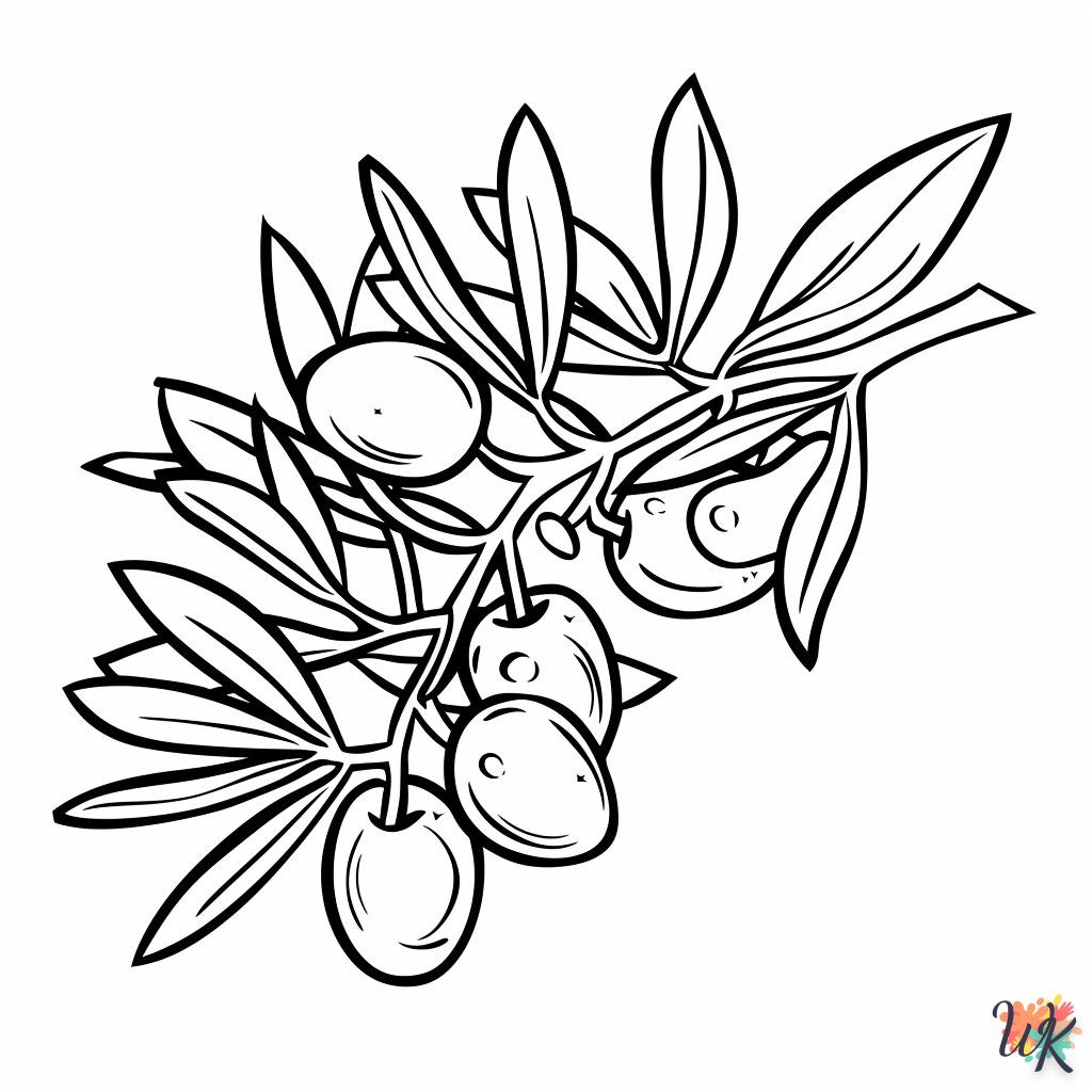 Dibujos para Colorear Aceituna