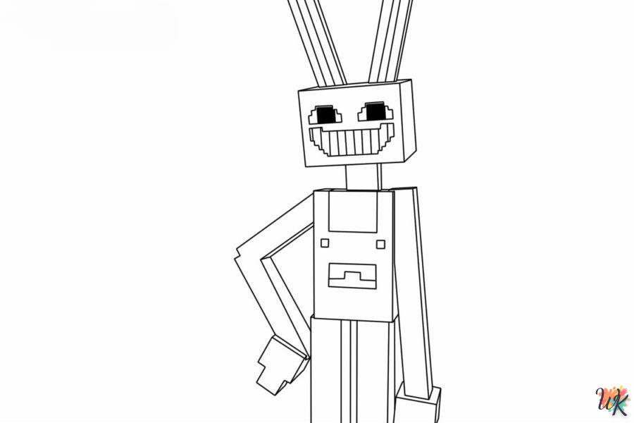 Dibujos para Colorear Circo Digital Minecraft