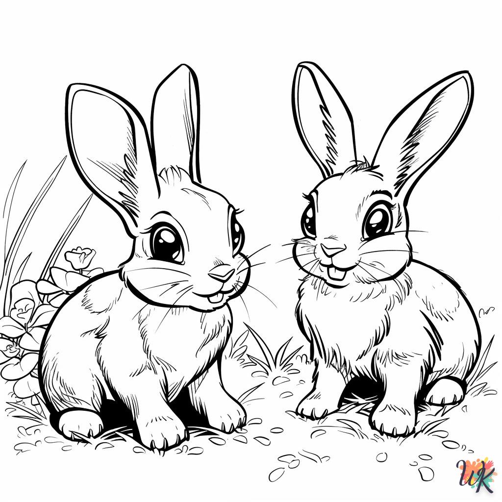 Dibujos para Colorear Conejos