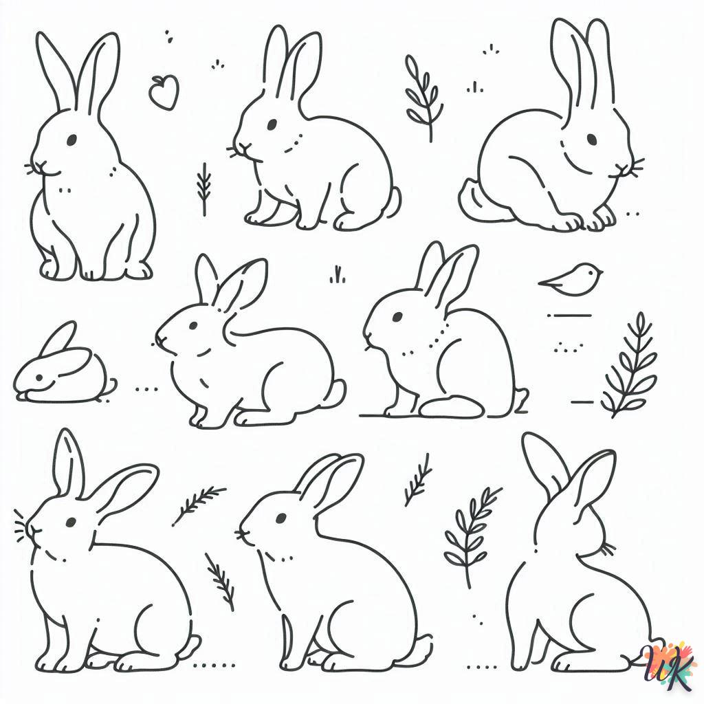 Dibujos para Colorear Conejos