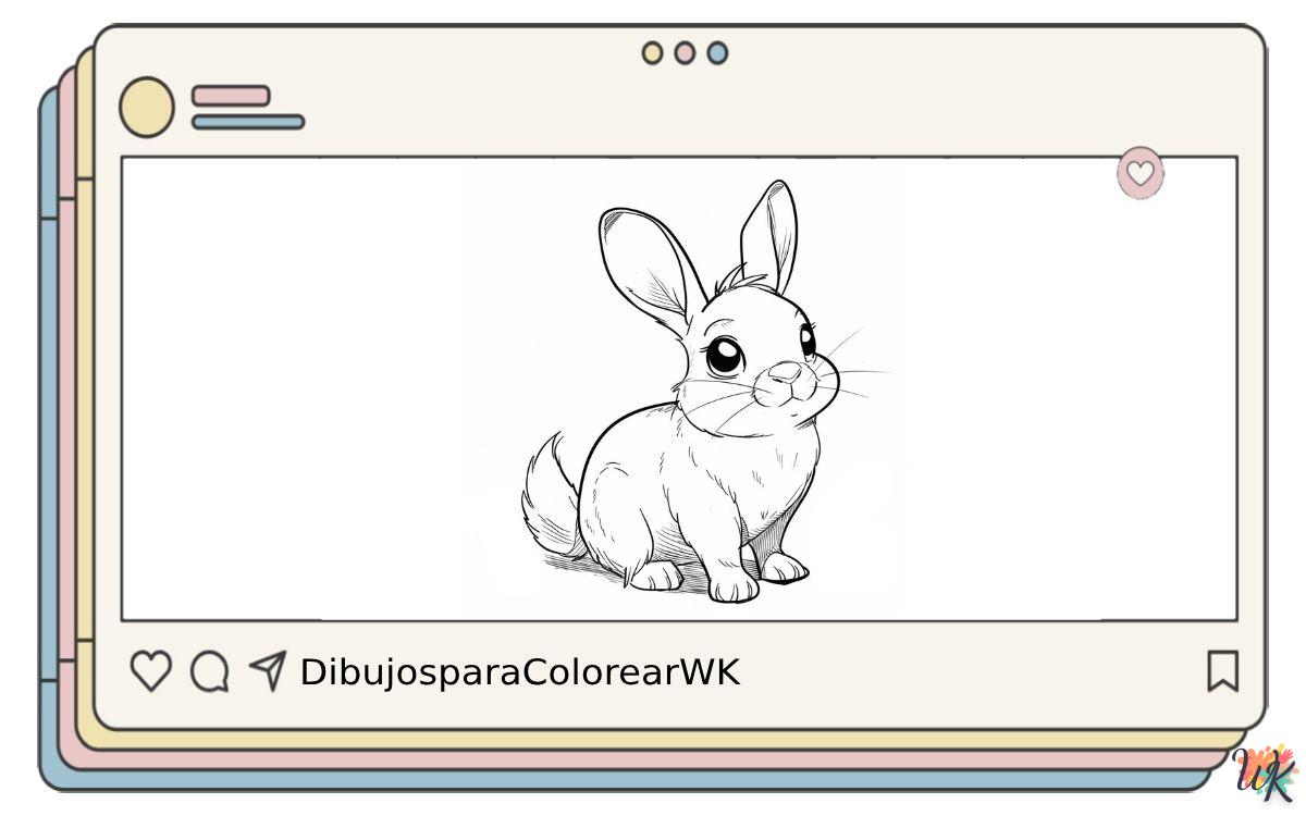 Conejos 2 94 Dibujos Para Colorear Conejos