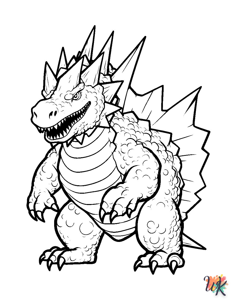 Dibujos para Colorear Godzilla