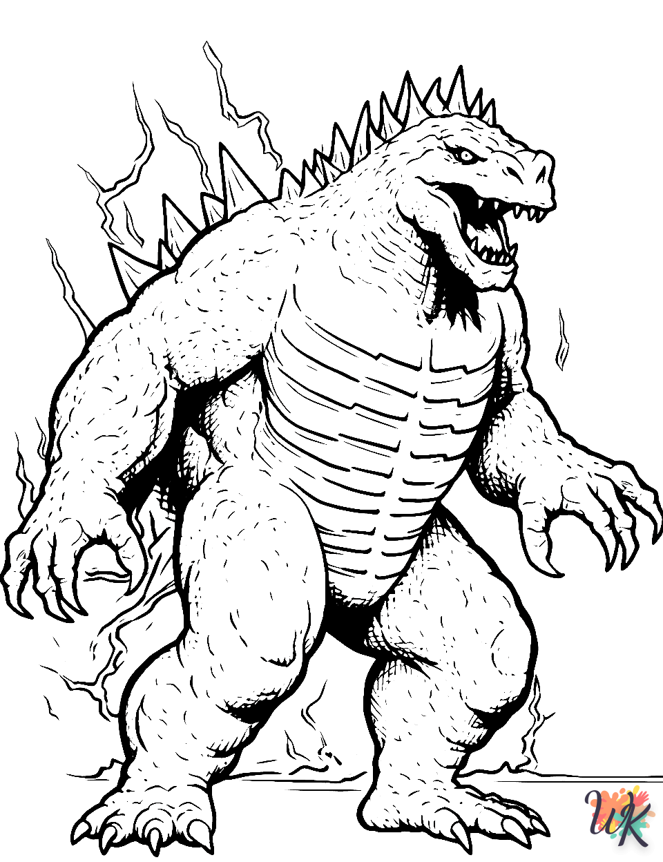 Dibujos para Colorear Godzilla