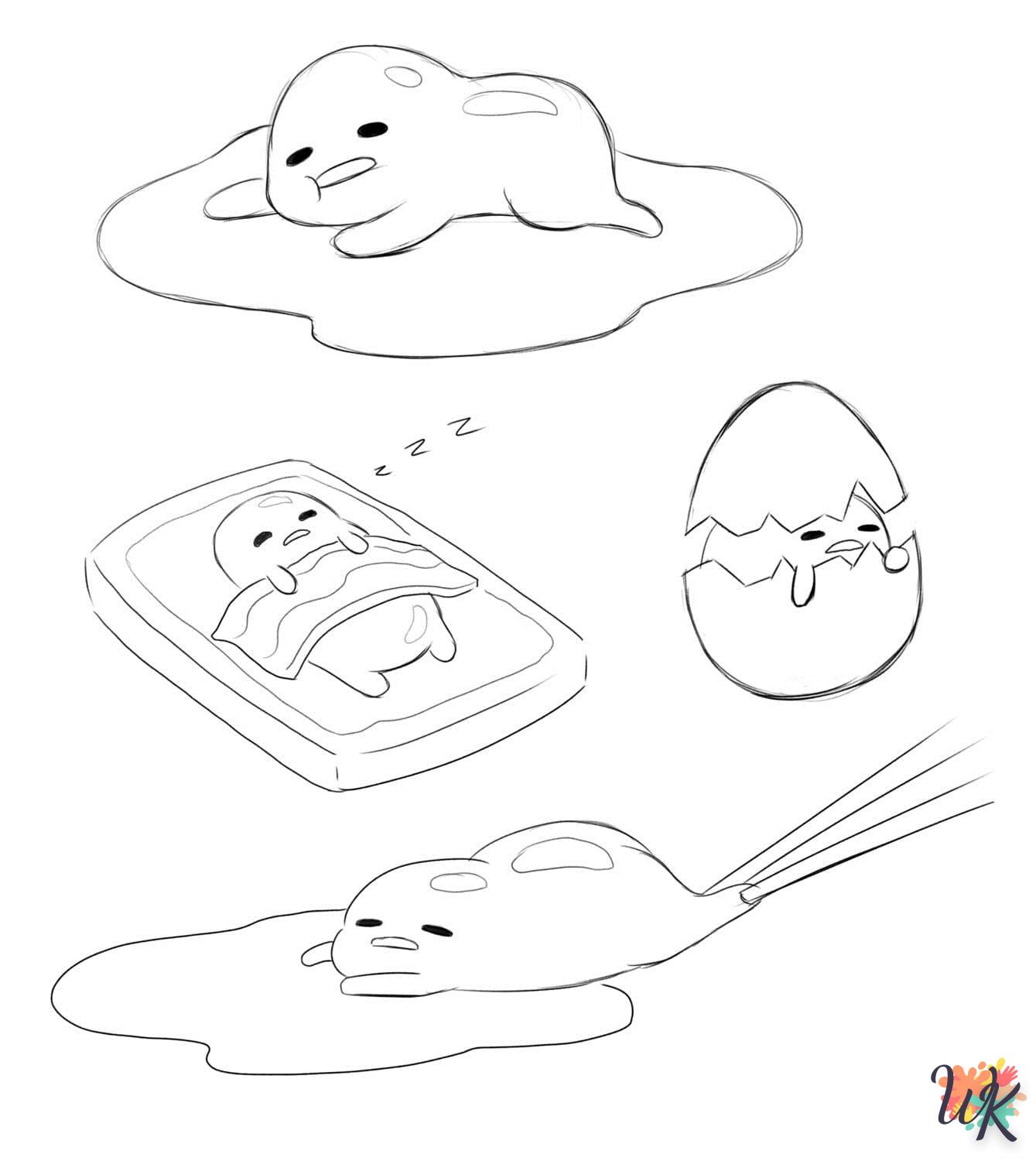 Dibujos para Colorear Gudetama