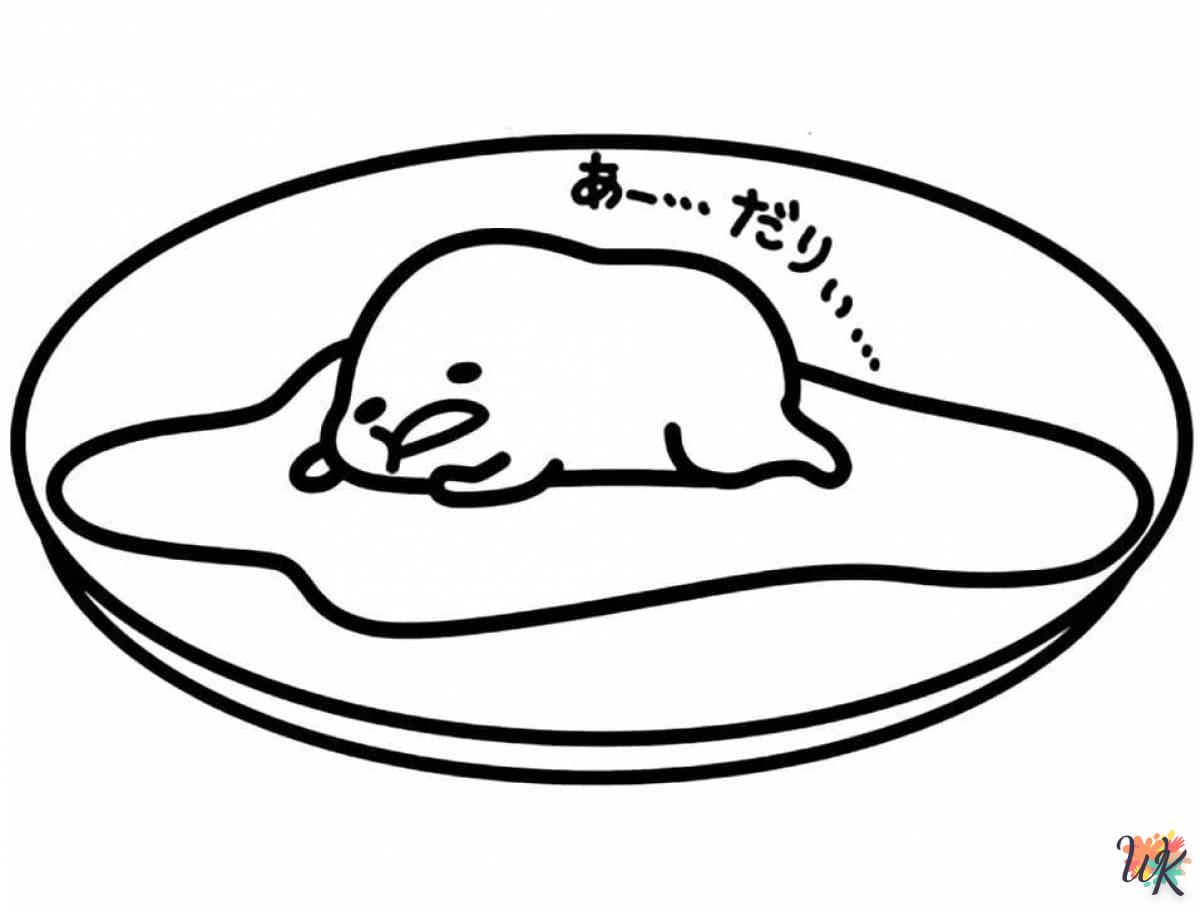 Dibujos para Colorear Gudetama