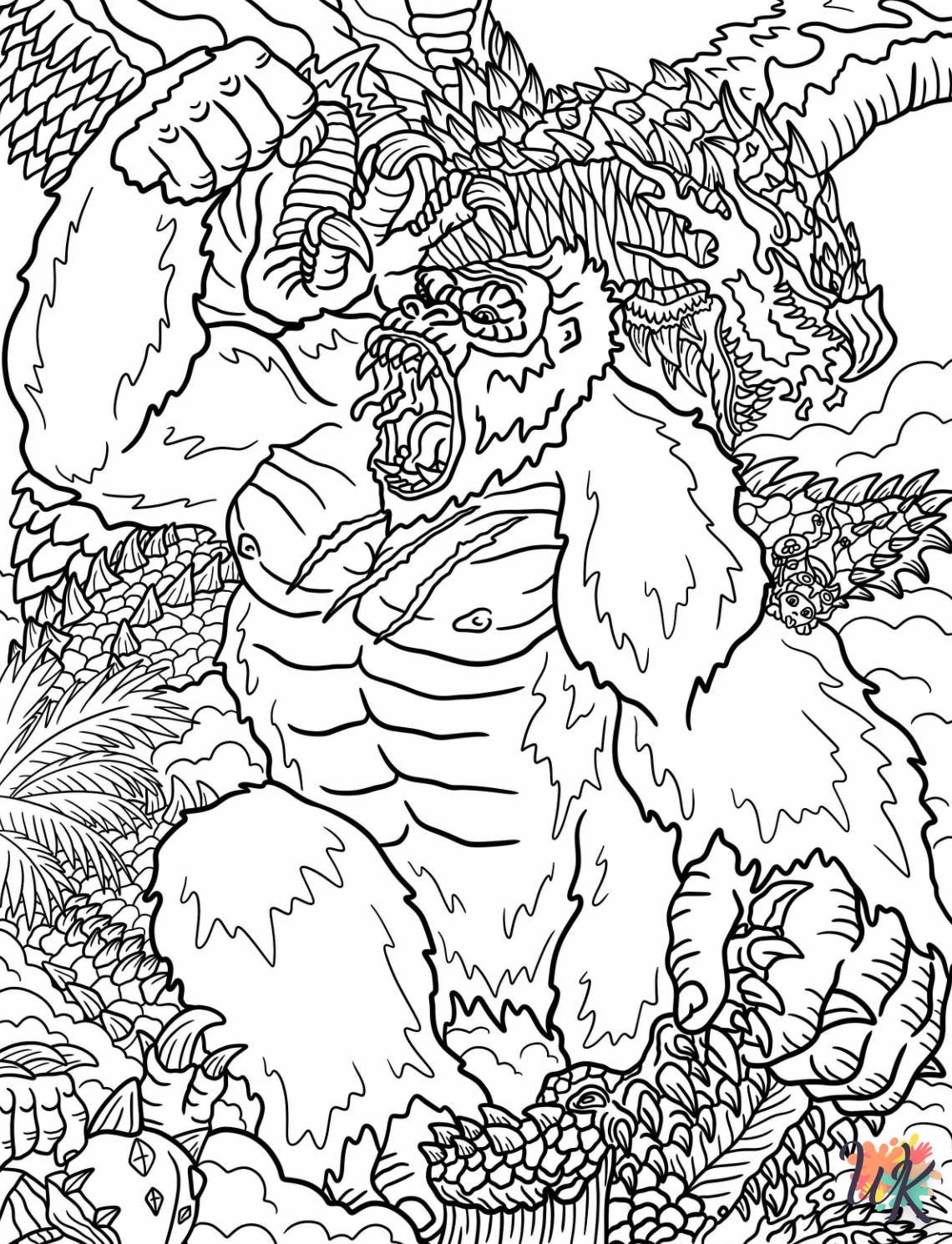 Dibujos para Colorear King Kong