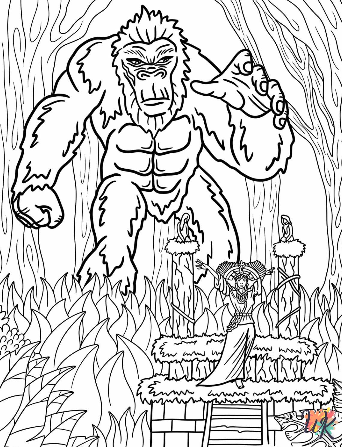 Dibujos para Colorear King Kong