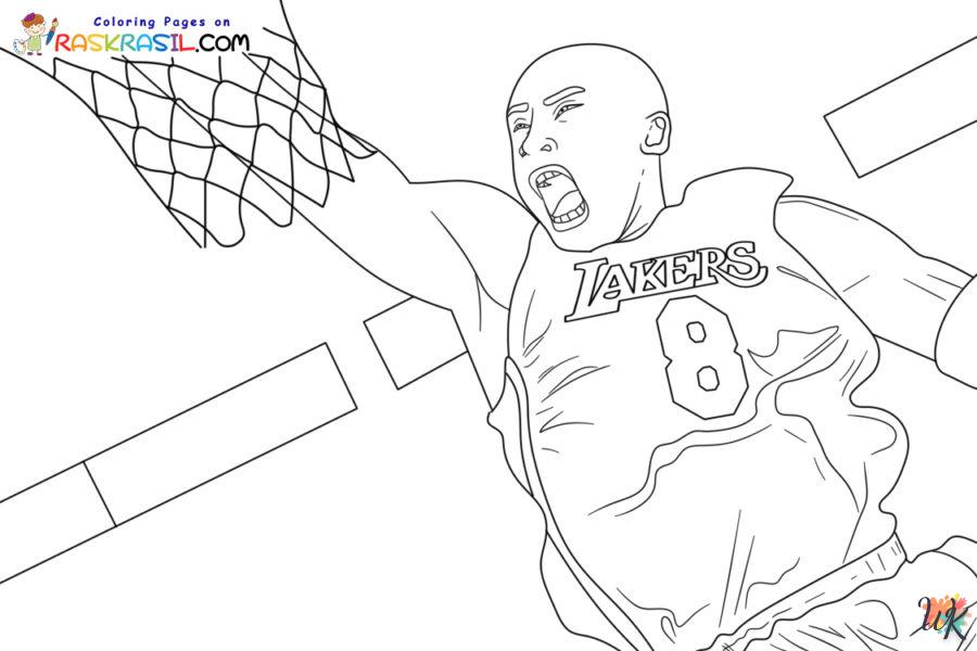 Dibujos para Colorear Kobe Bryant