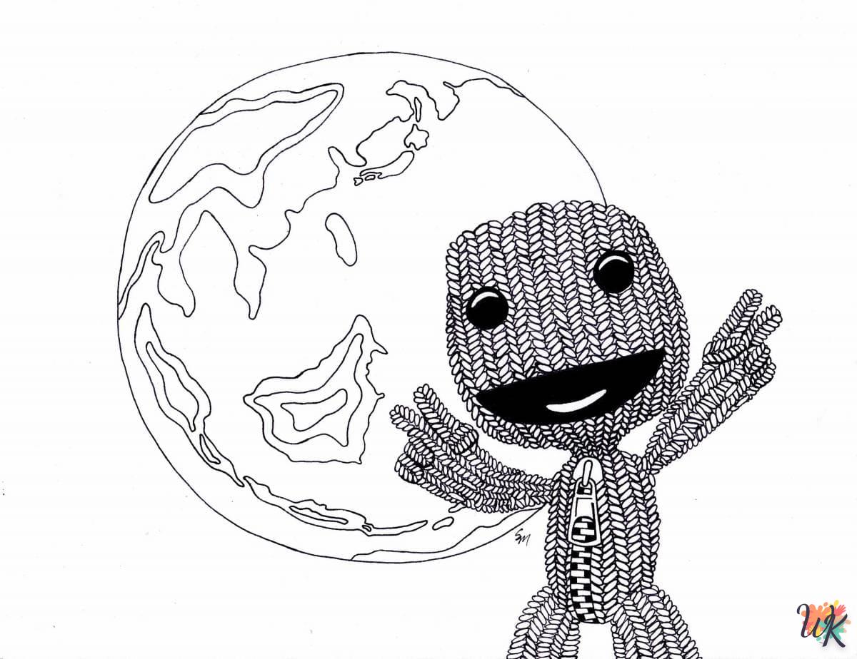 Dibujos para Colorear Little Big Planet 19