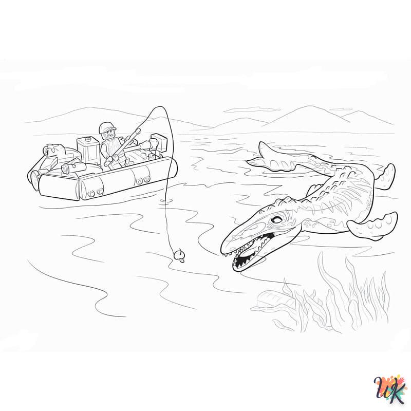 Dibujos para Colorear Mosasaurus 42