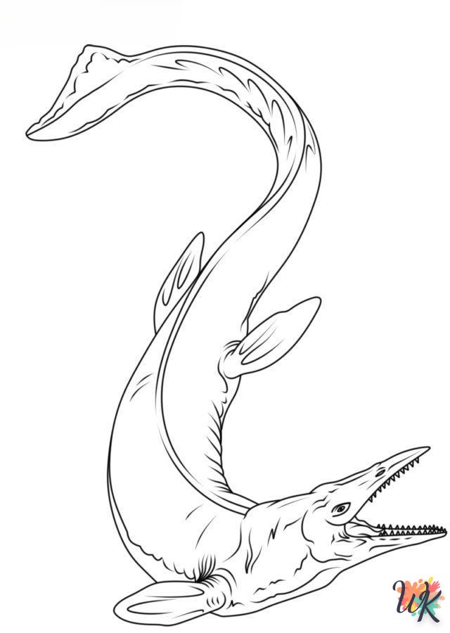 Dibujos para Colorear Mosasaurus 66