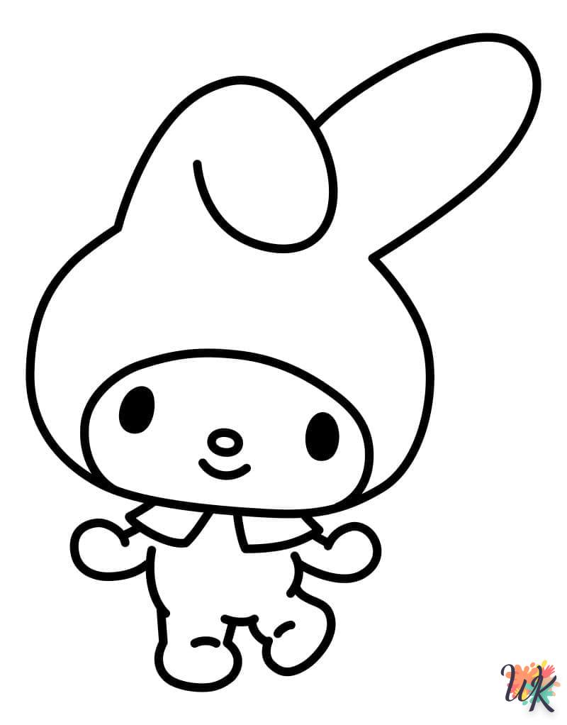 Dibujos para Colorear My Melody 13