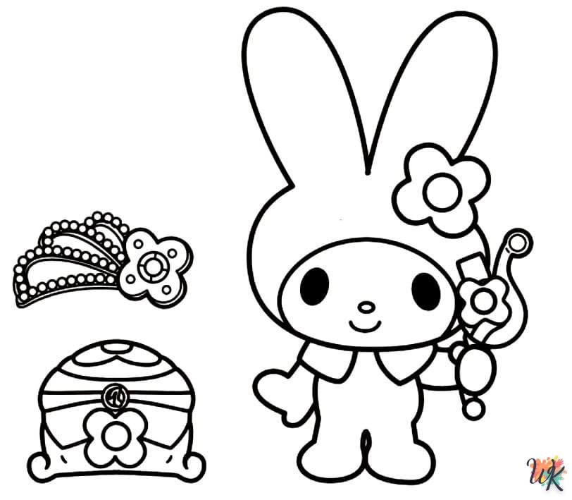 Dibujos para Colorear My Melody 27