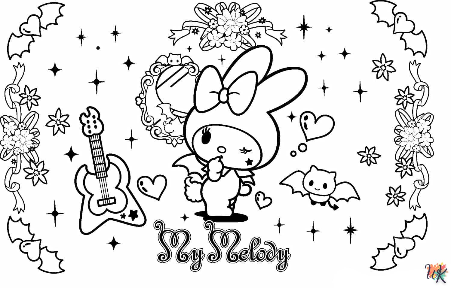 Dibujos para Colorear My Melody 3