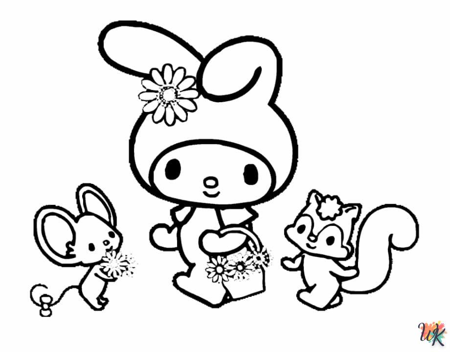 Dibujos para Colorear My Melody 54