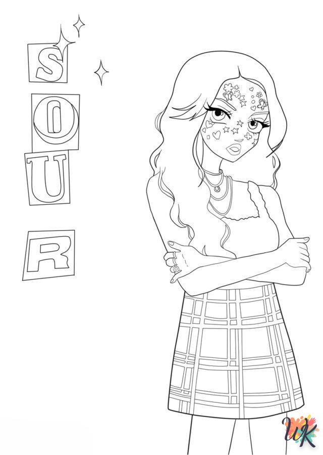 Dibujos para Colorear Olivia Rodrigo 1