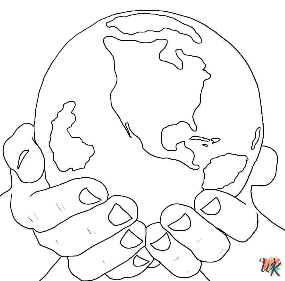 Dibujos para Colorear Planeta Tierra 64