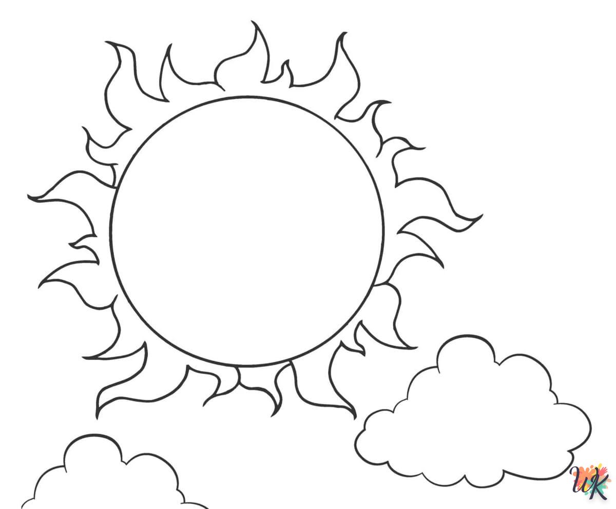 Dibujos para Colorear eclipse solar