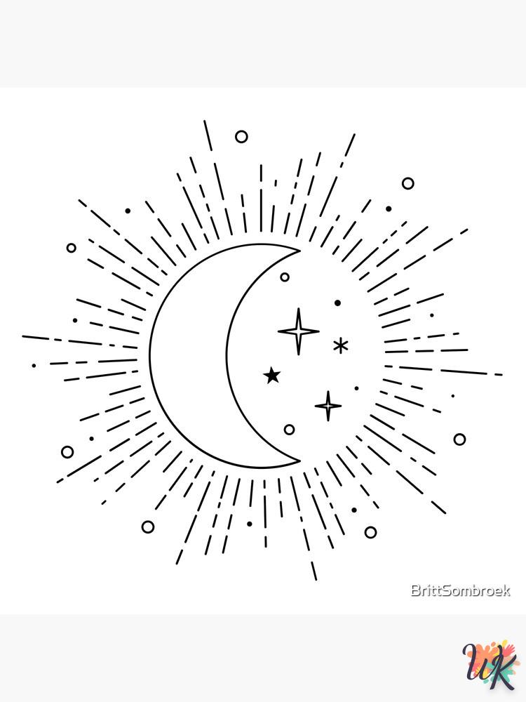 Dibujos para Colorear eclipse solar