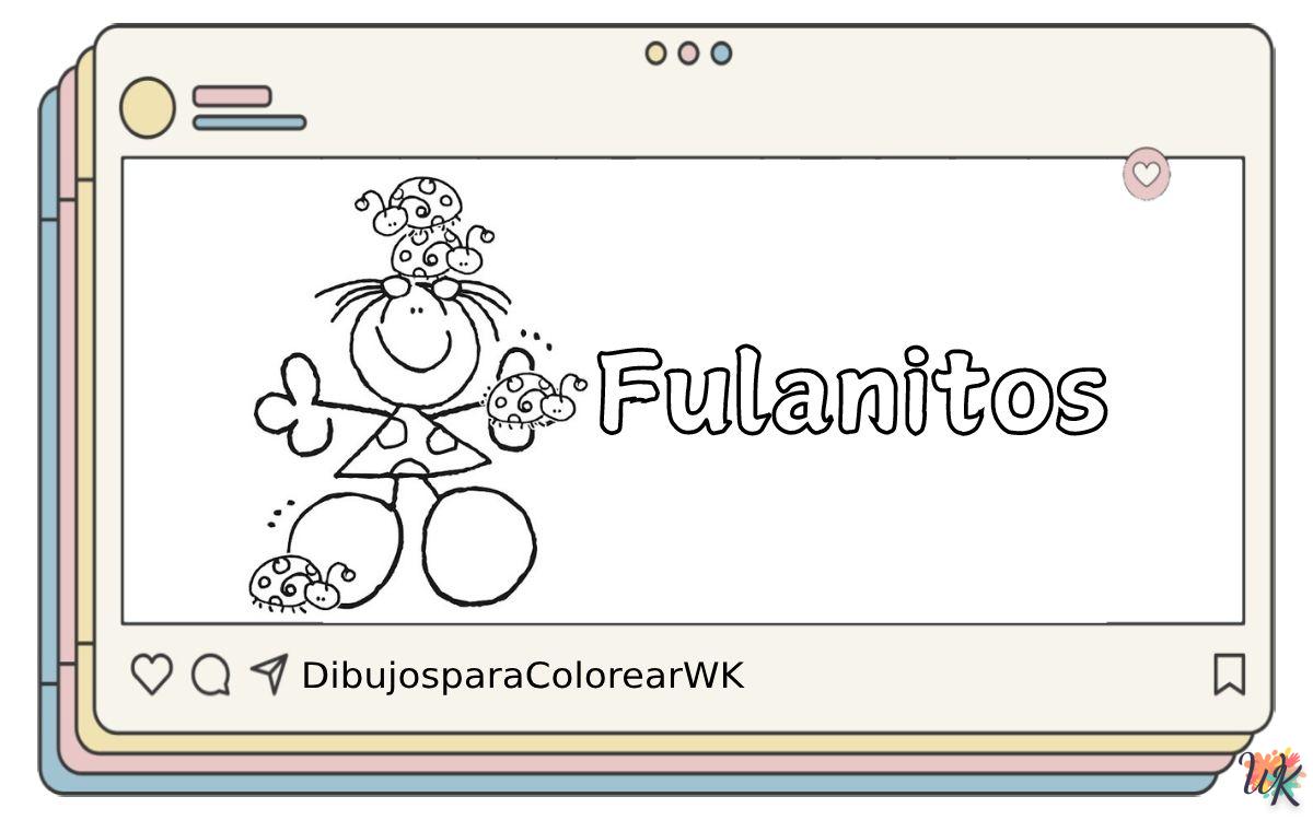 Fulanitos 3 20 Dibujos Para Colorear Fulanitos