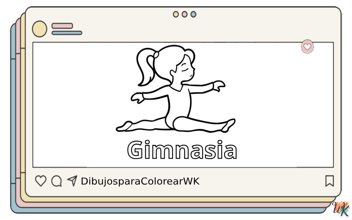 Gimnasia 5 33 Dibujos Para Colorear Gimnasia