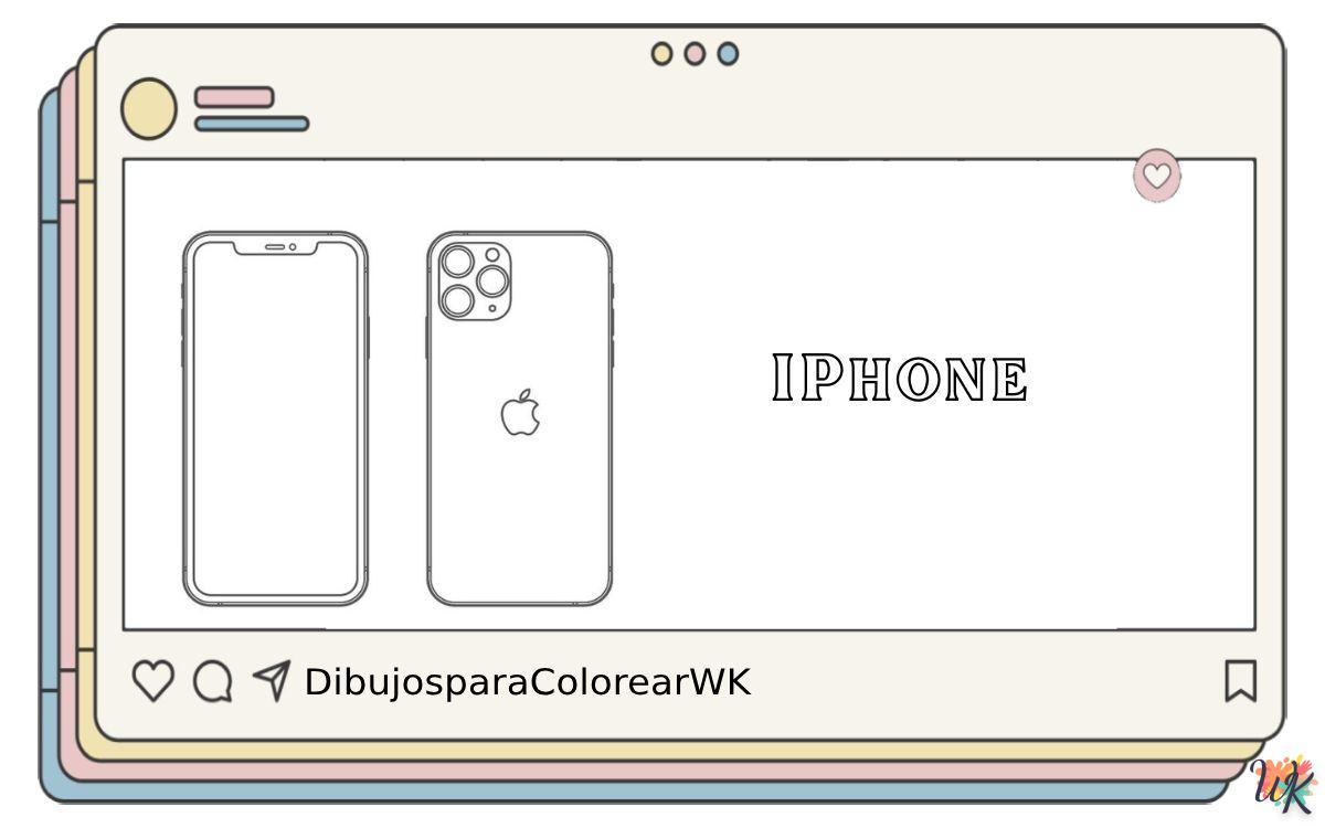 iPhone 10 38 Dibujos Para Colorear iPhone