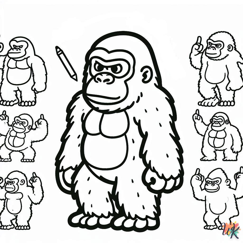 King Kong para colorear 1