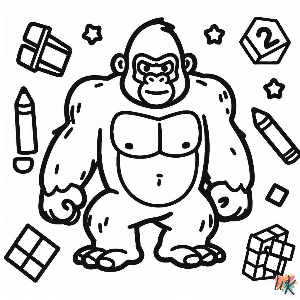 King Kong para colorear 3