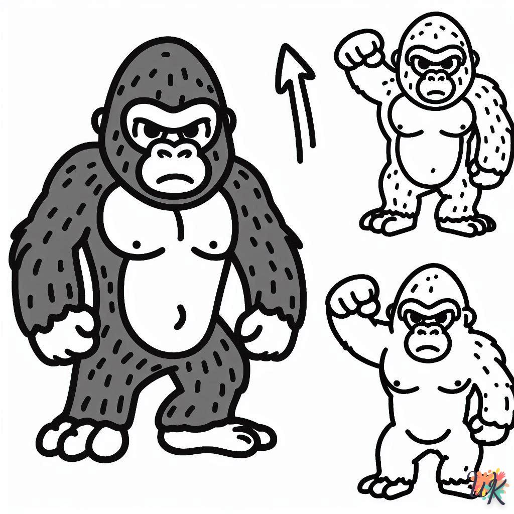 King Kong para colorear 5