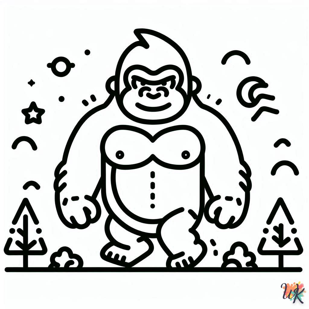 King Kong para colorear 6