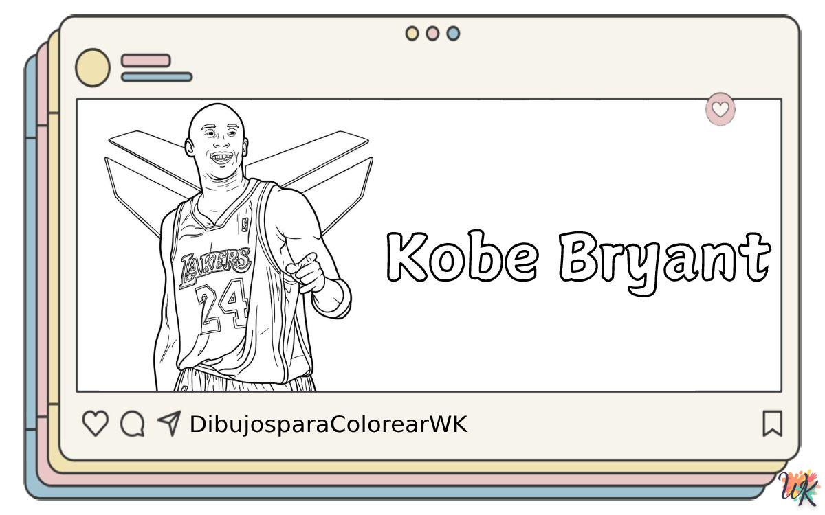 Kobe Bryant 4 39 Dibujos Para Colorear Kobe Bryant