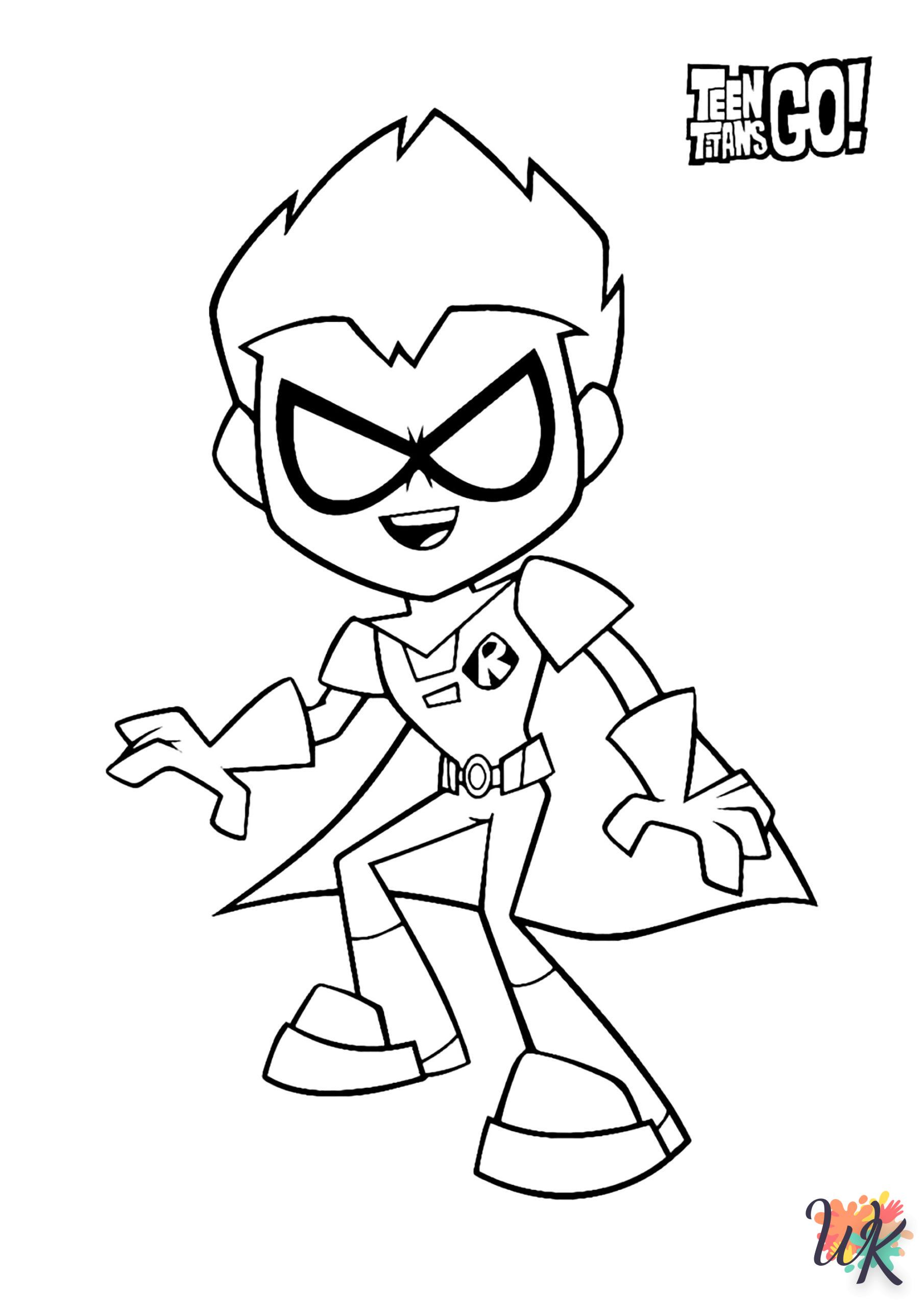 Teen Titans para colorear 1