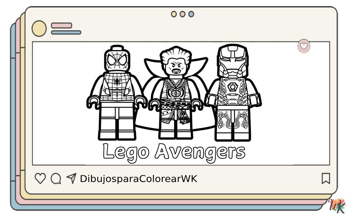 Lego Avengers 4 24 Dibujos Para Colorear Lego Avengers