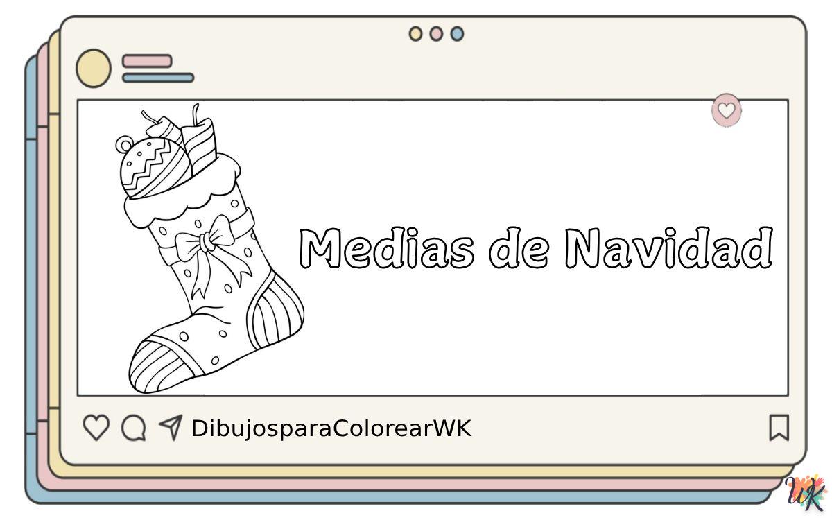 Medias de Navidad 4 26 Dibujos Para Colorear Medias de Navidad