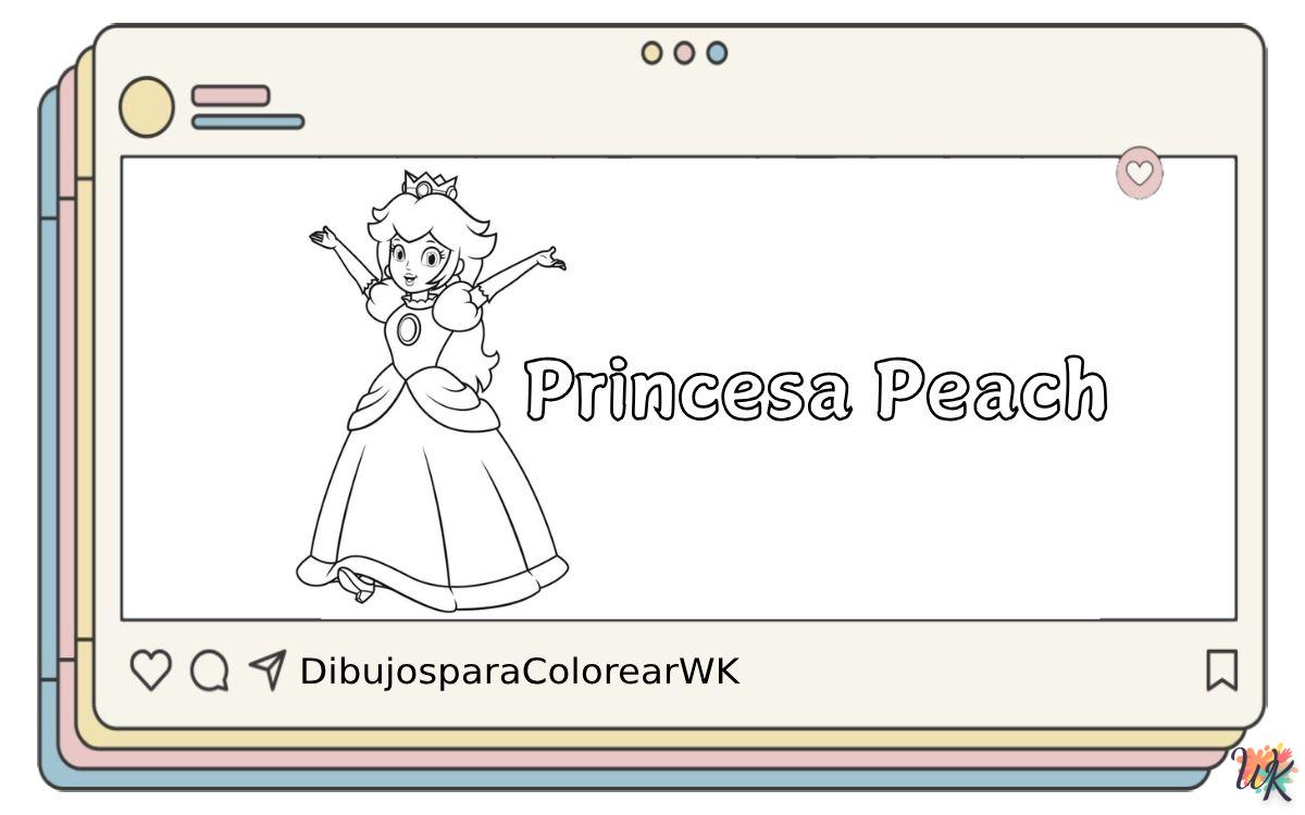 20 Dibujos Para Colorear Princesa Peach