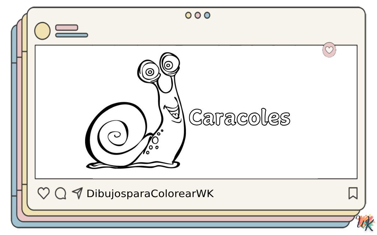 103 Dibujos Para Colorear Caracoles