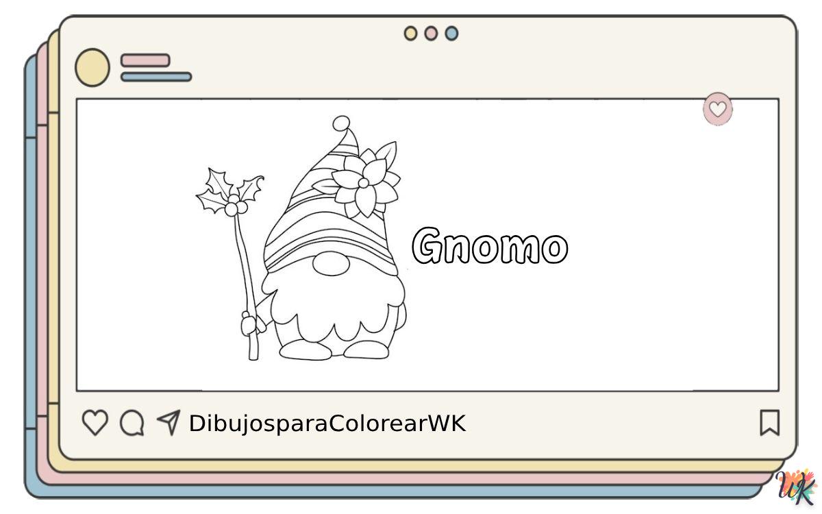 44 Dibujos Para Colorear Gnomo